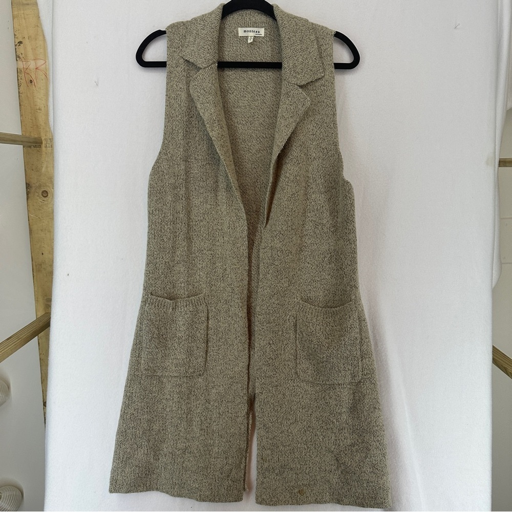 Monteau Sleeveless Cardigan‎